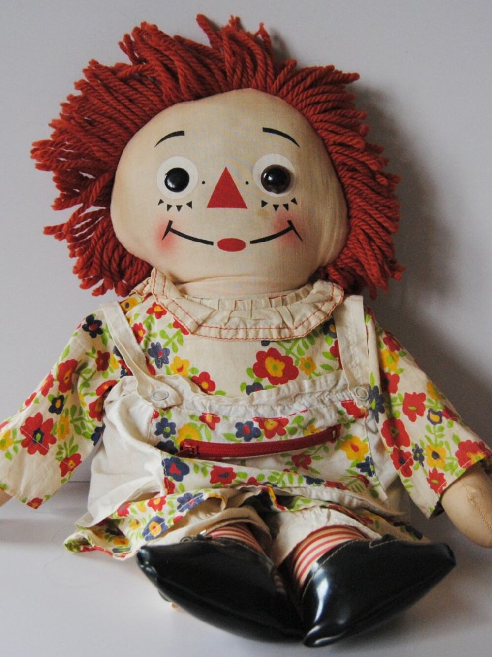 Vintage 1960s Knickerbocker Teach & Play “Dress Me” Raggedy Ann – 20" Cloth Doll